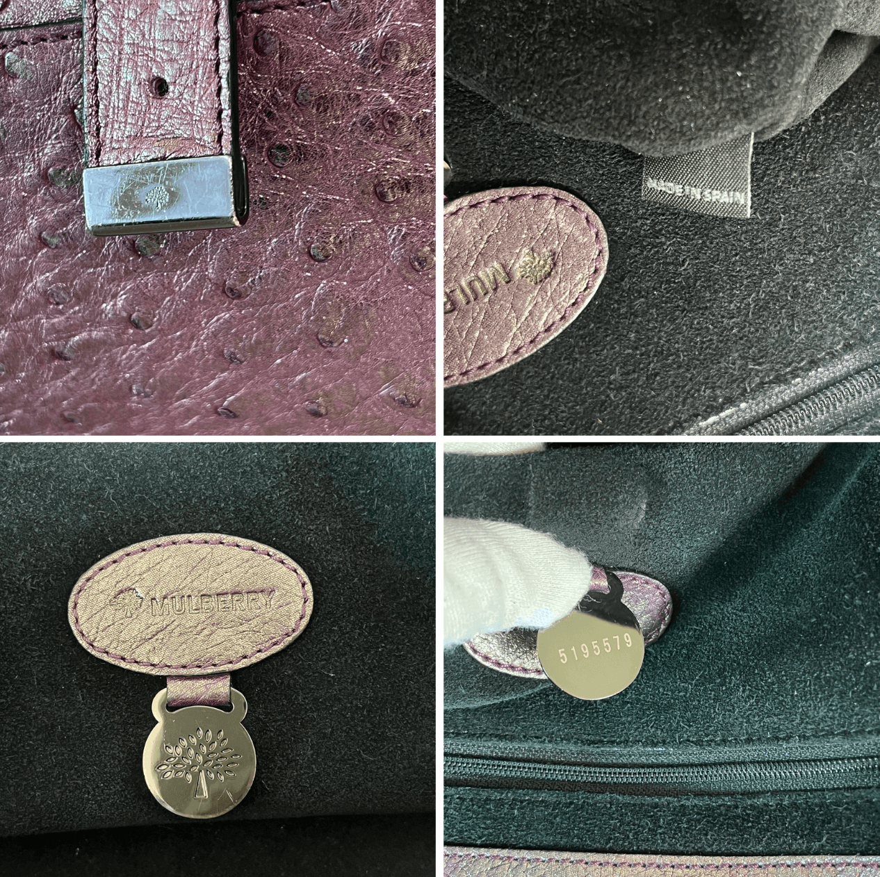 Authentic Mulberry Alexsa Bag Leather Midium