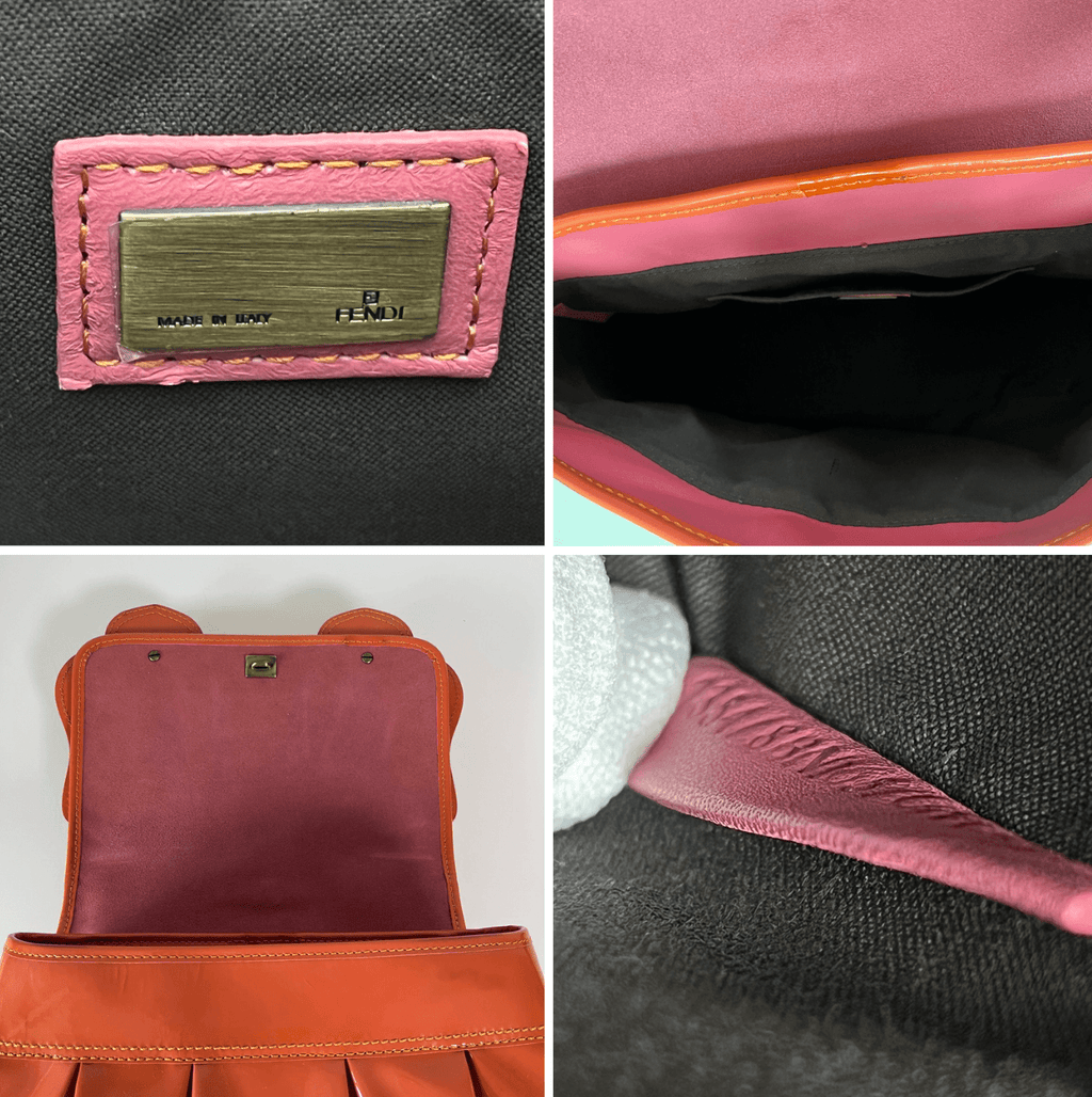 Authentic Fendi B. Bag Patent Leather Medium