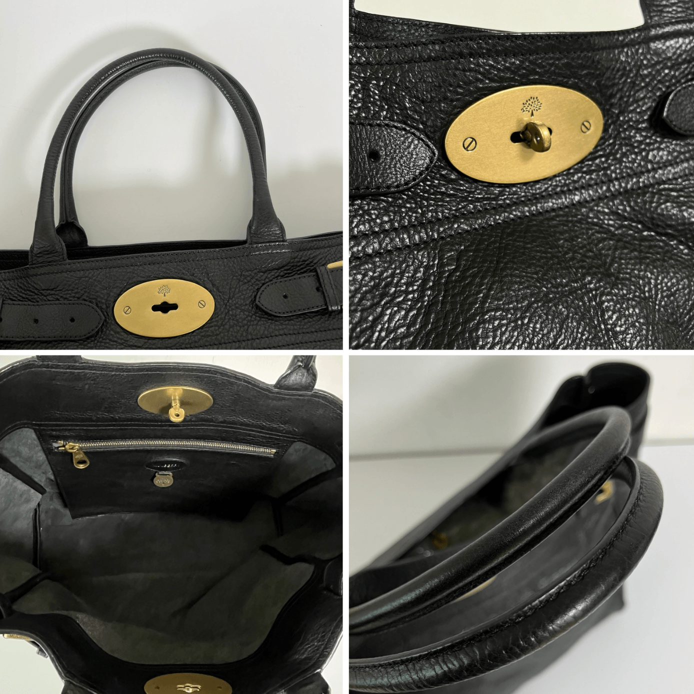 Authentic Mulberry Bayswater Tote Bag Leather Large