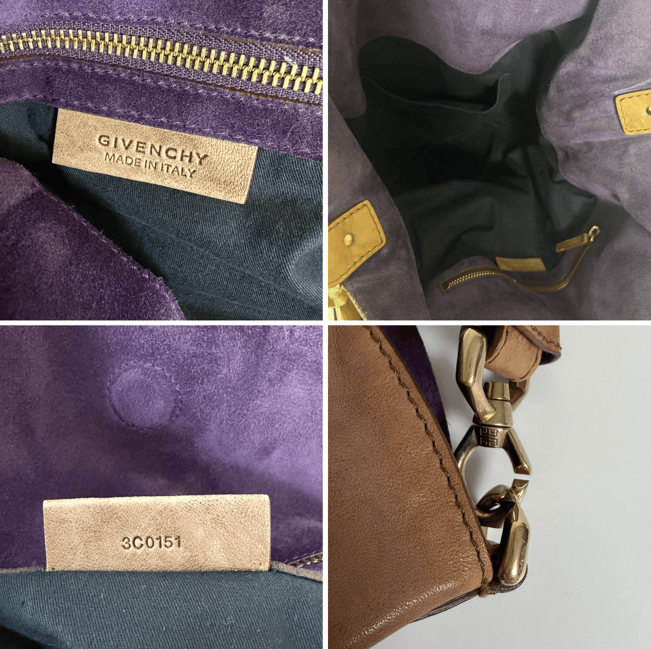 Givenchy Nightingale Shopper Tote Shoulder Bag Leather Large