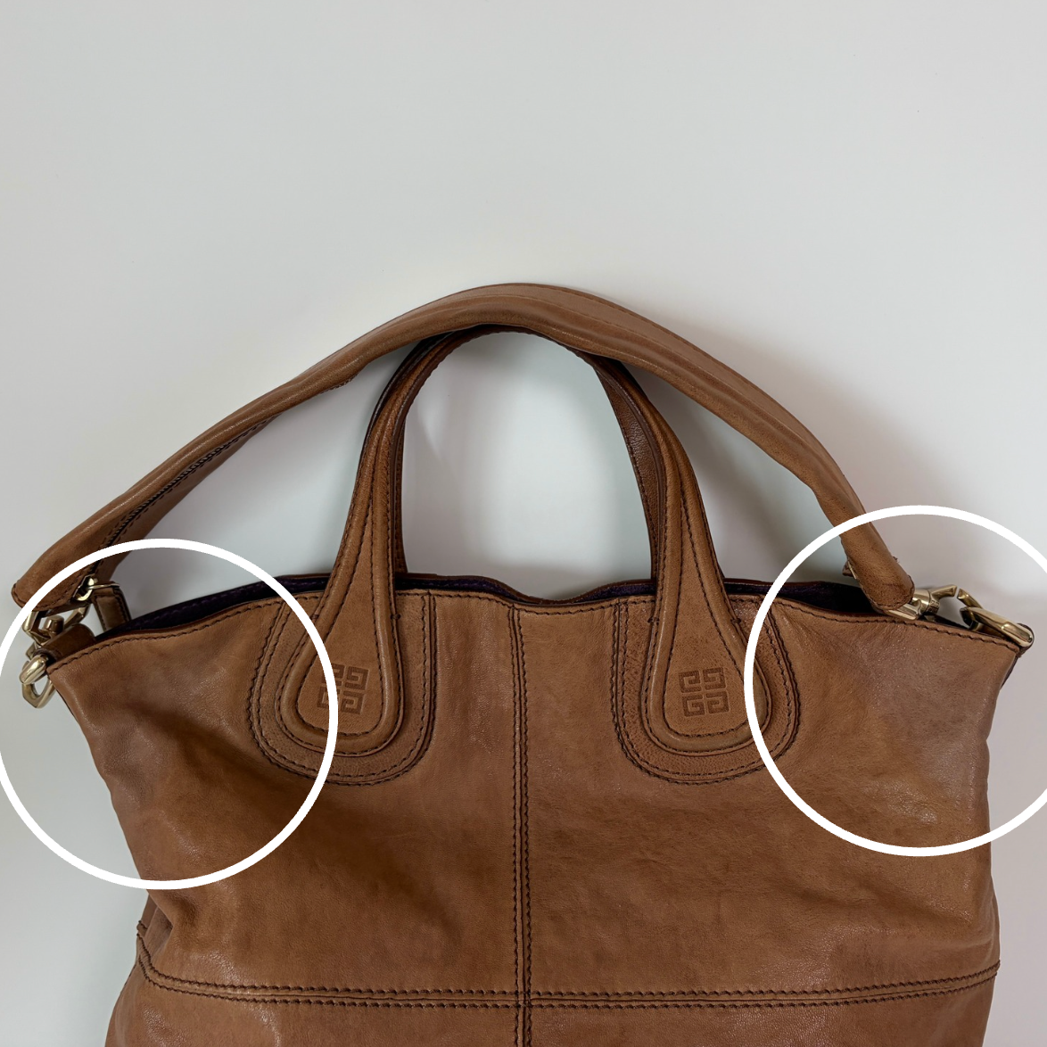 Givenchy Nightingale Shopper Tote Shoulder Bag Leather Large