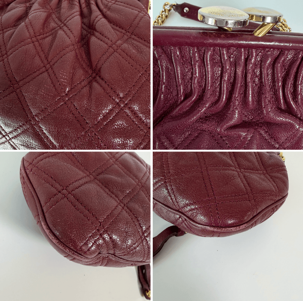 Authentic Marc Jacobs Stam Bag Quilted Leather Chain Samll