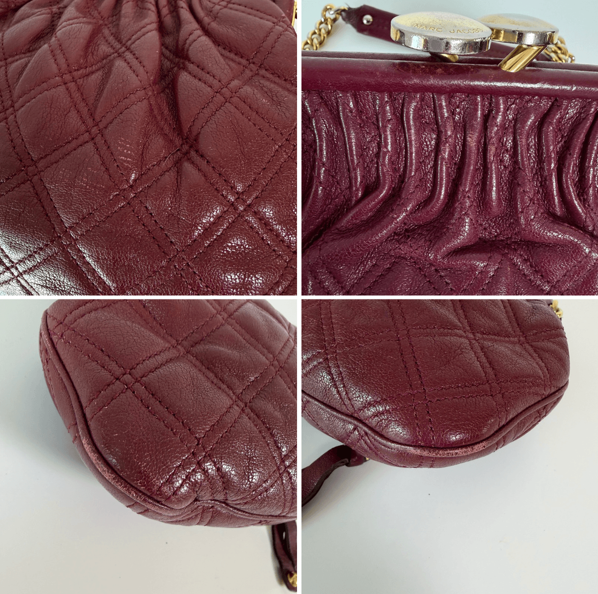 Authentic Marc Jacobs Stam Bag Quilted Leather Chain Samll