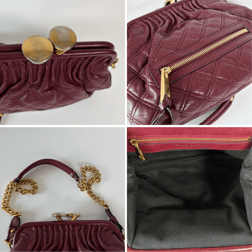 Authentic Marc Jacobs Stam Bag Quilted Leather Chain Samll