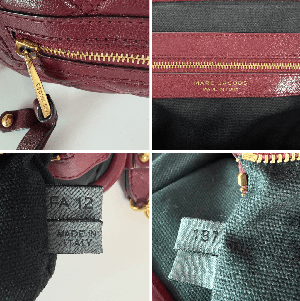 Authentic Marc Jacobs Stam Bag Quilted Leather Chain Samll