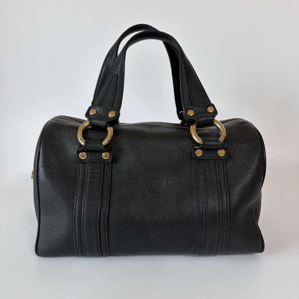 Authentic MCM Bag Leather Boston Small