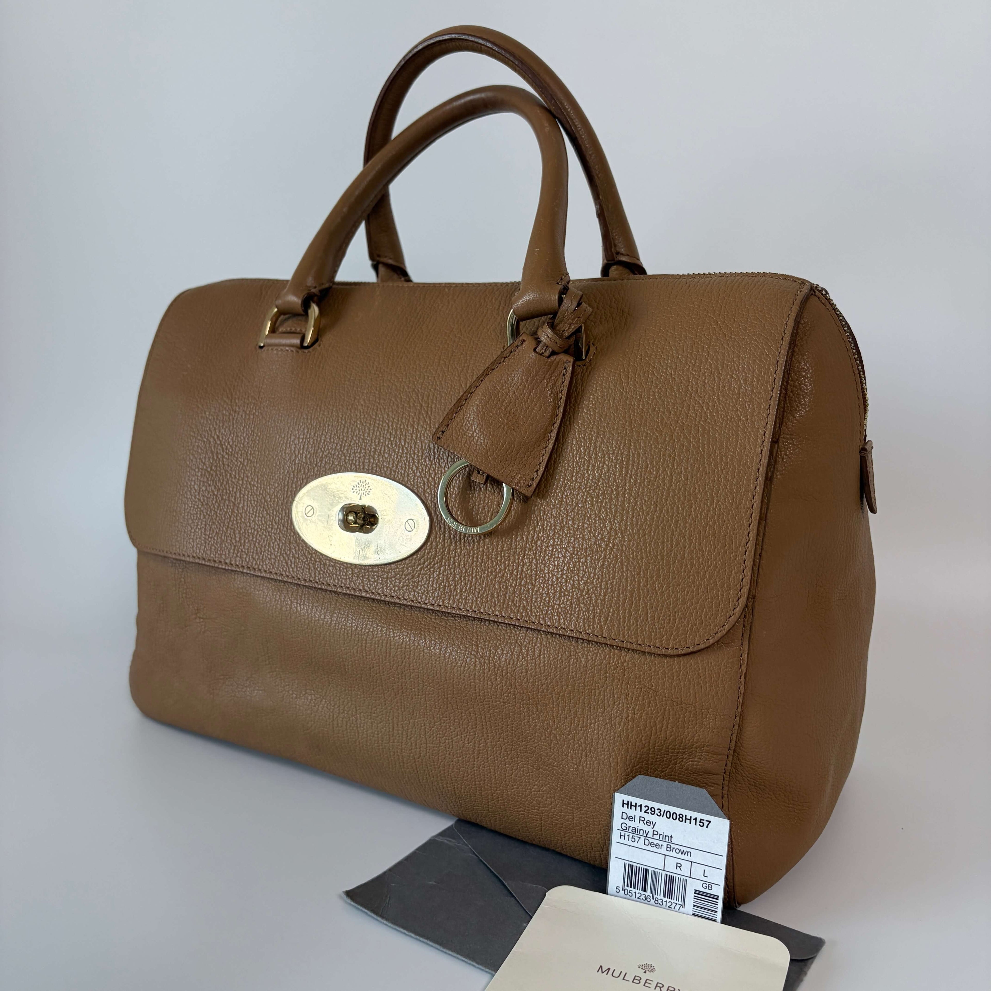 Authentic Mulberry Del Rey Bag Leather Midium
