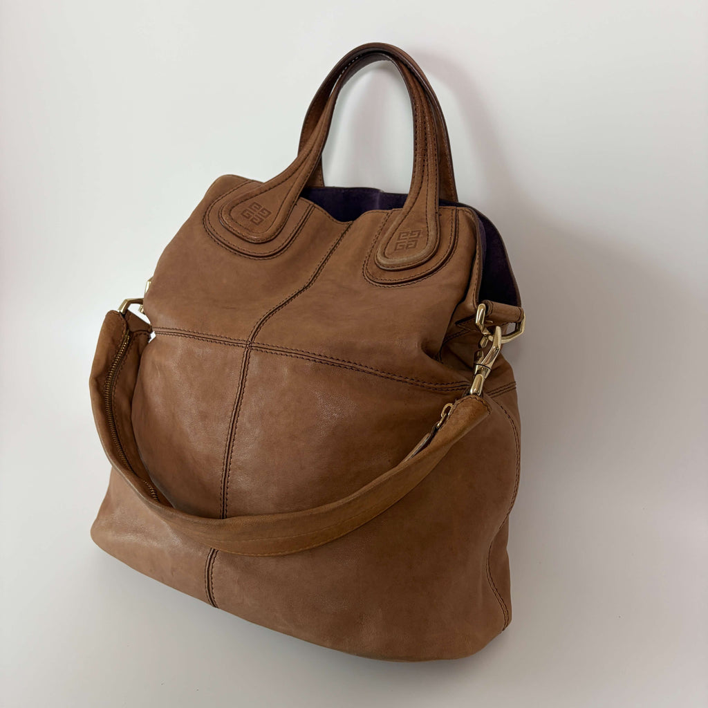 Givenchy Nightingale Shopper Tote Shoulder Bag Leather Large