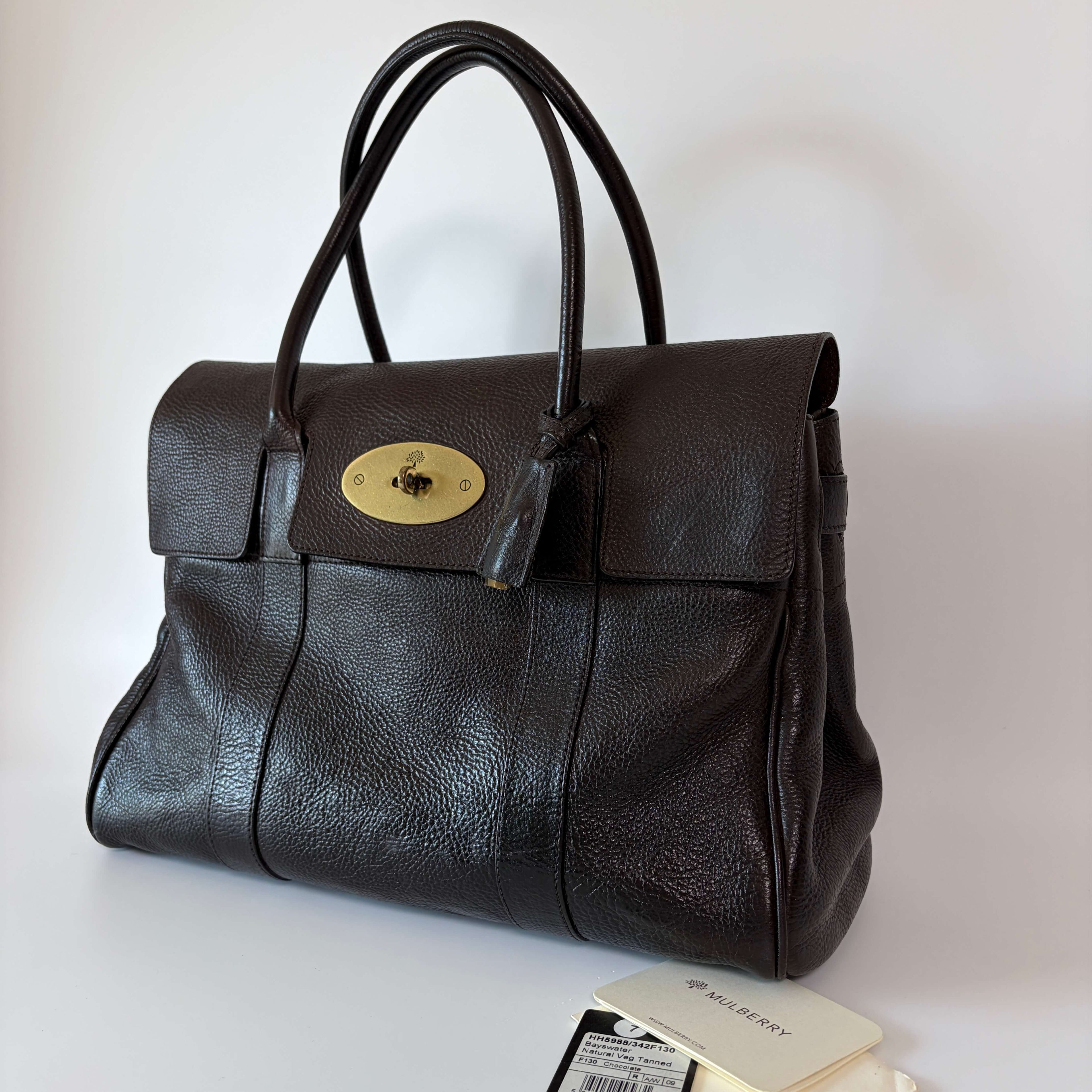 Authentic Mulberry Bayswater Bag Satchel Leather Medium