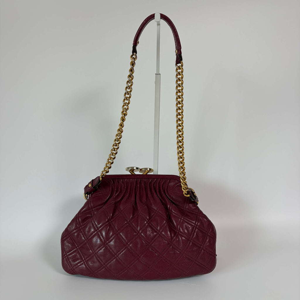 Authentic Marc Jacobs Stam Bag Quilted Leather Chain Samll