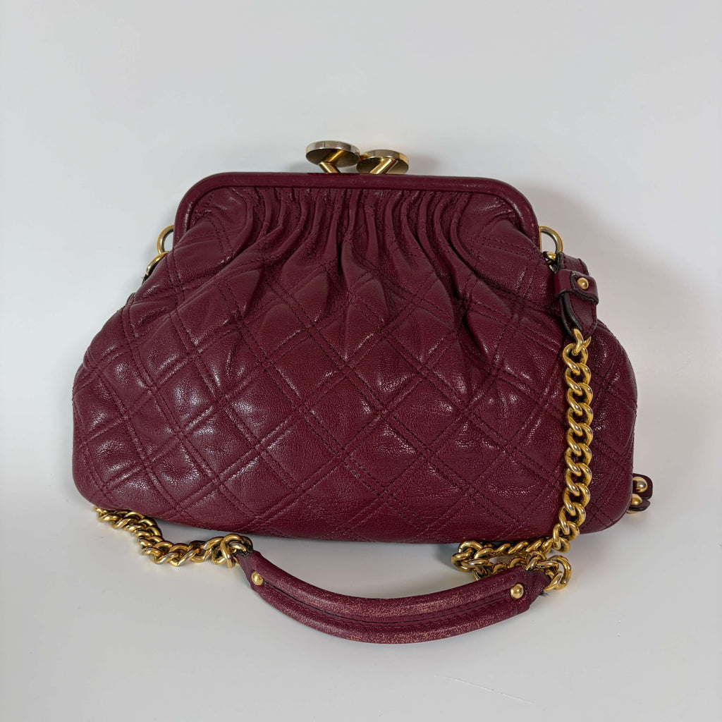 Authentic Marc Jacobs Stam Bag Quilted Leather Chain Samll