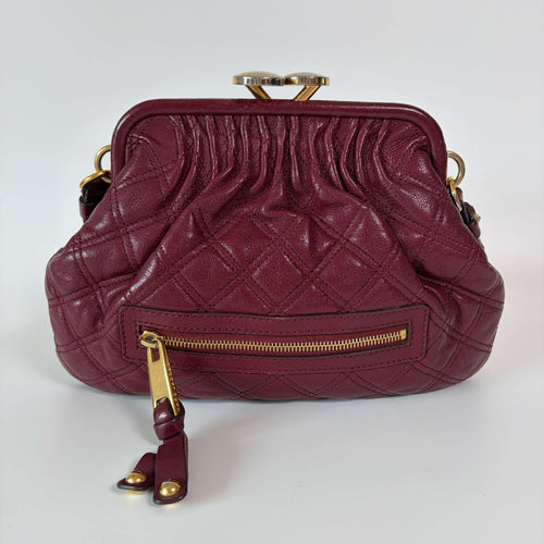 Authentic Marc Jacobs Stam Bag Quilted Leather Chain Samll