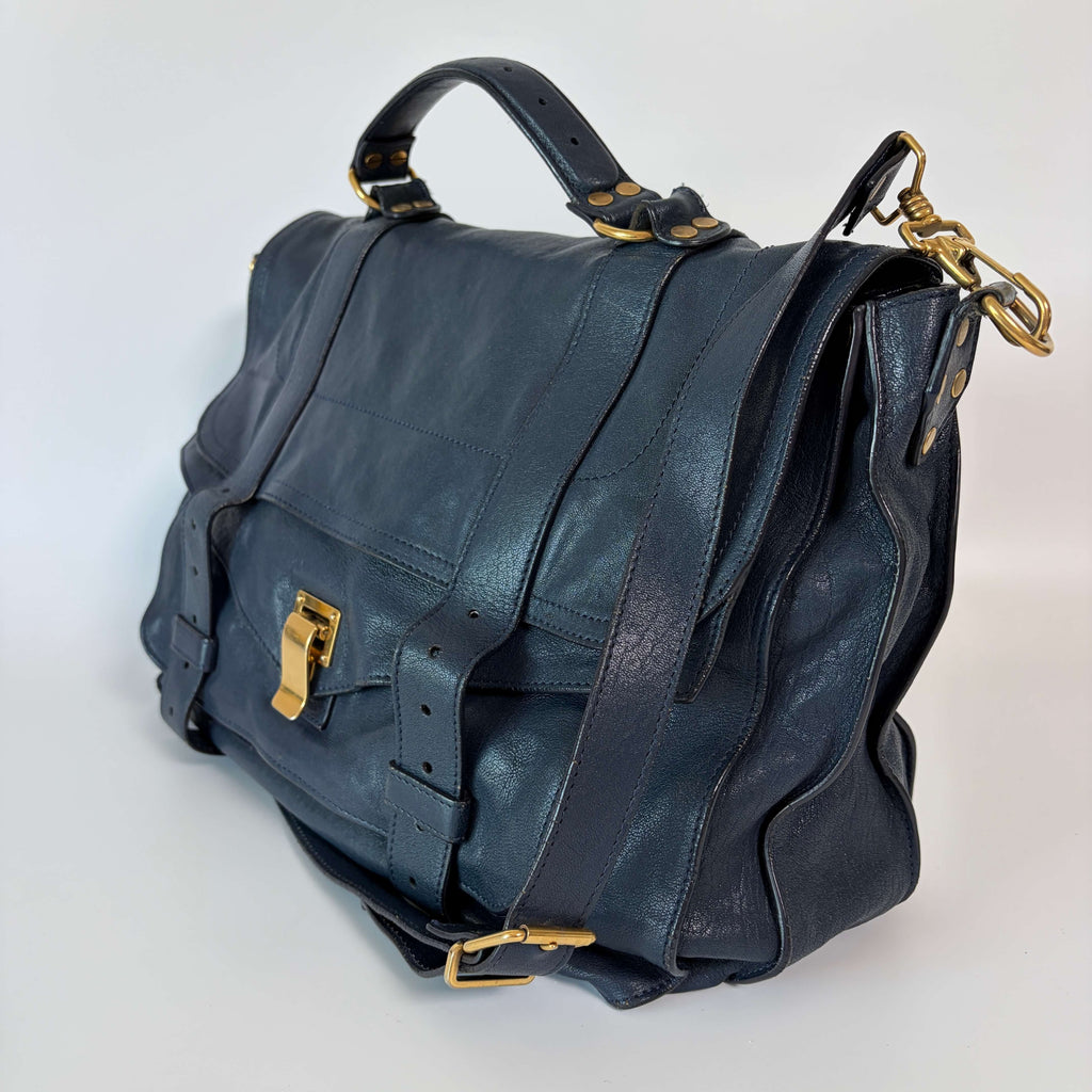 Authentic Proenza Schouler PS1 Large Leather Satchel Shoulder Bag