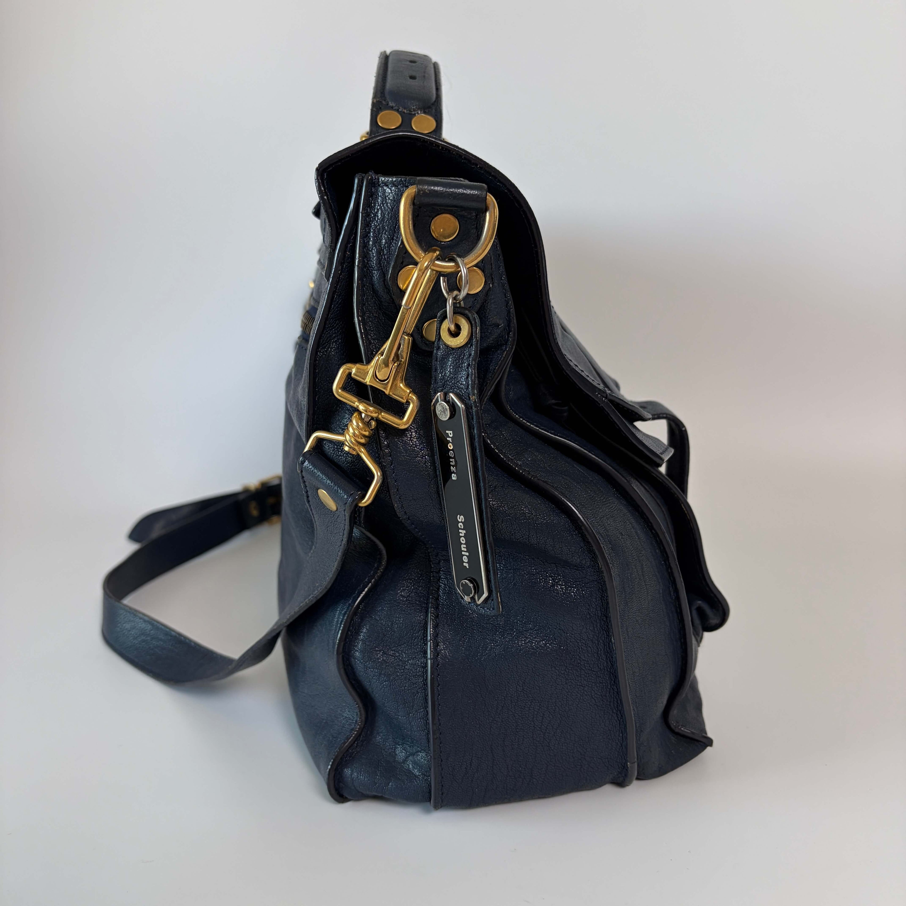 Authentic Proenza Schouler PS1 Large Leather Satchel Shoulder Bag