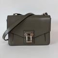 Authentic Proenza Schouler Leather Satchel Shoulder Bag Khaki