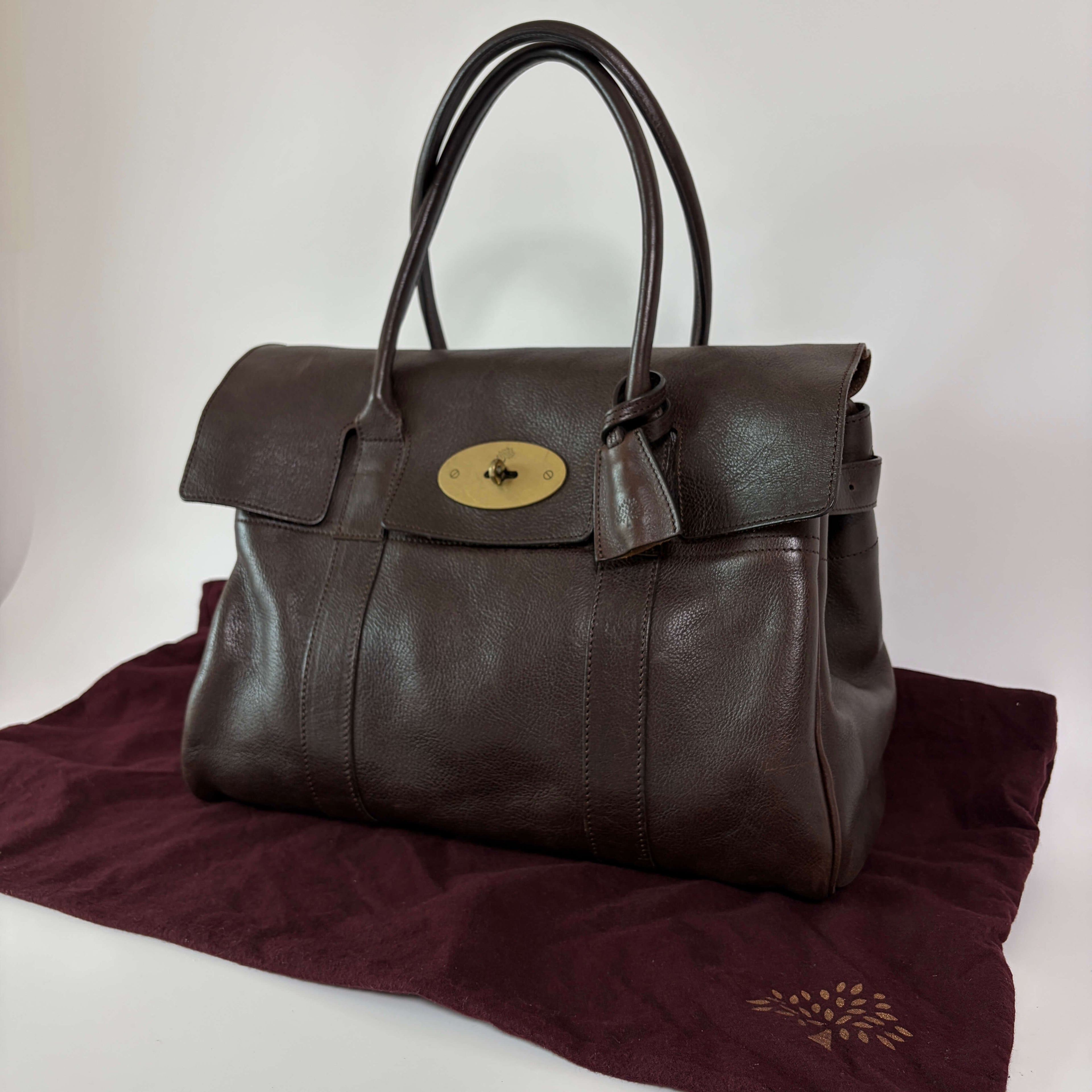 Authentic Mulberry Bayswater Satchel Bag Leather