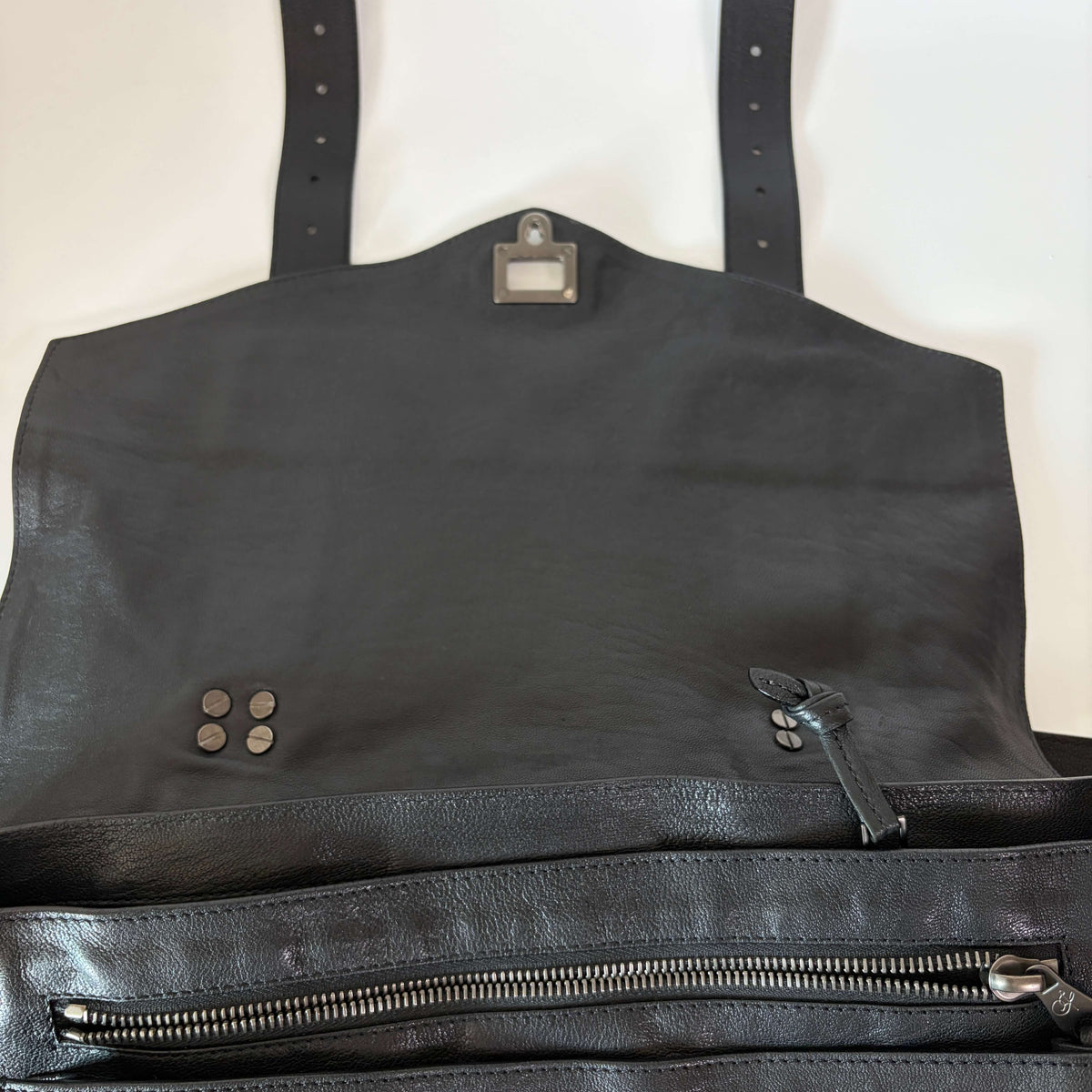 Proenza Schouler PS1 Satchel Leather Bag Black
