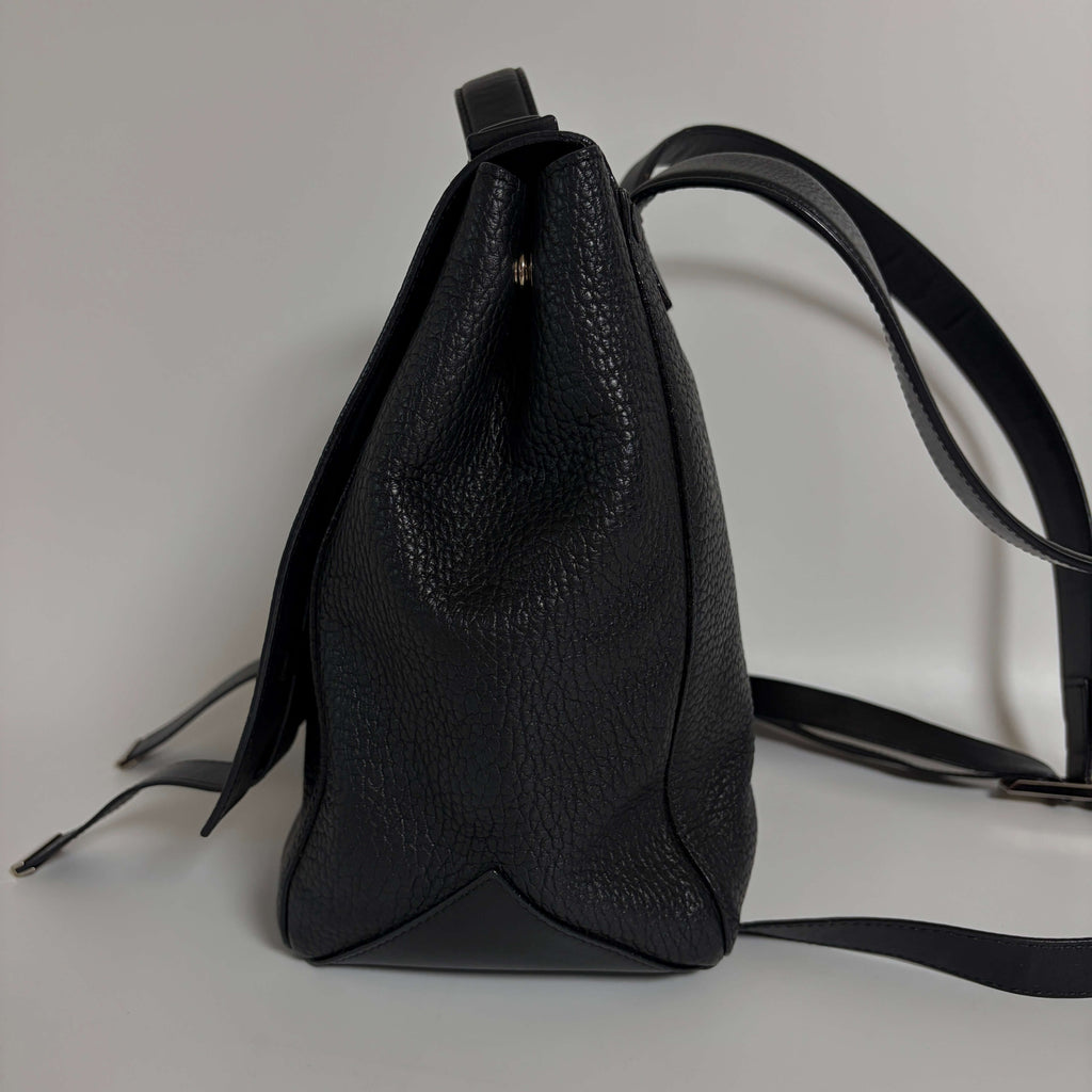 Proenza Schouler PS1 Backpack black leather right side view