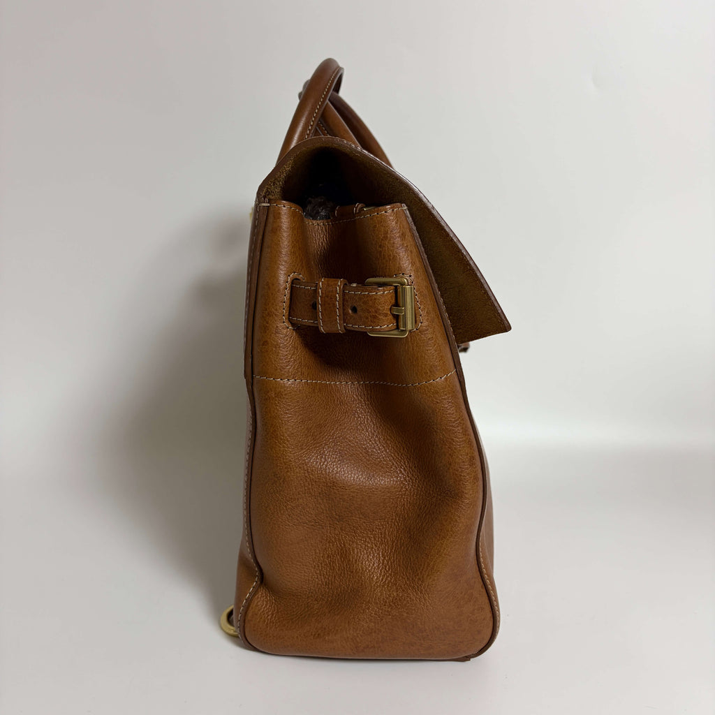 Mulberry Cara Delevingne Backpack Oak leather left side view