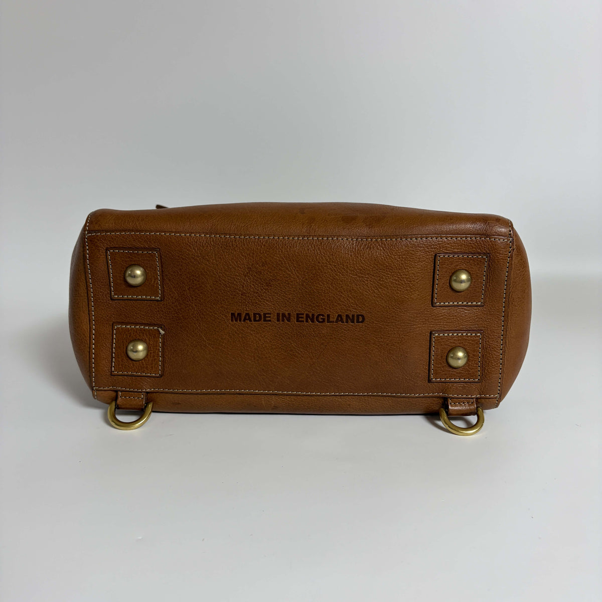 Mulberry Cara Delevingne Backpack Oak leather bottom and base details