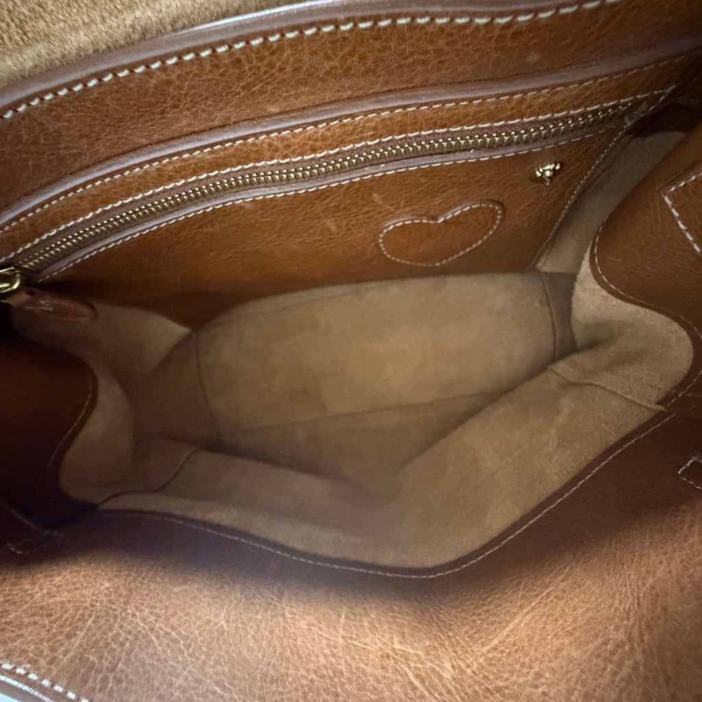Mulberry Cara Delevingne Backpack Oak leather interior lining and pocket details