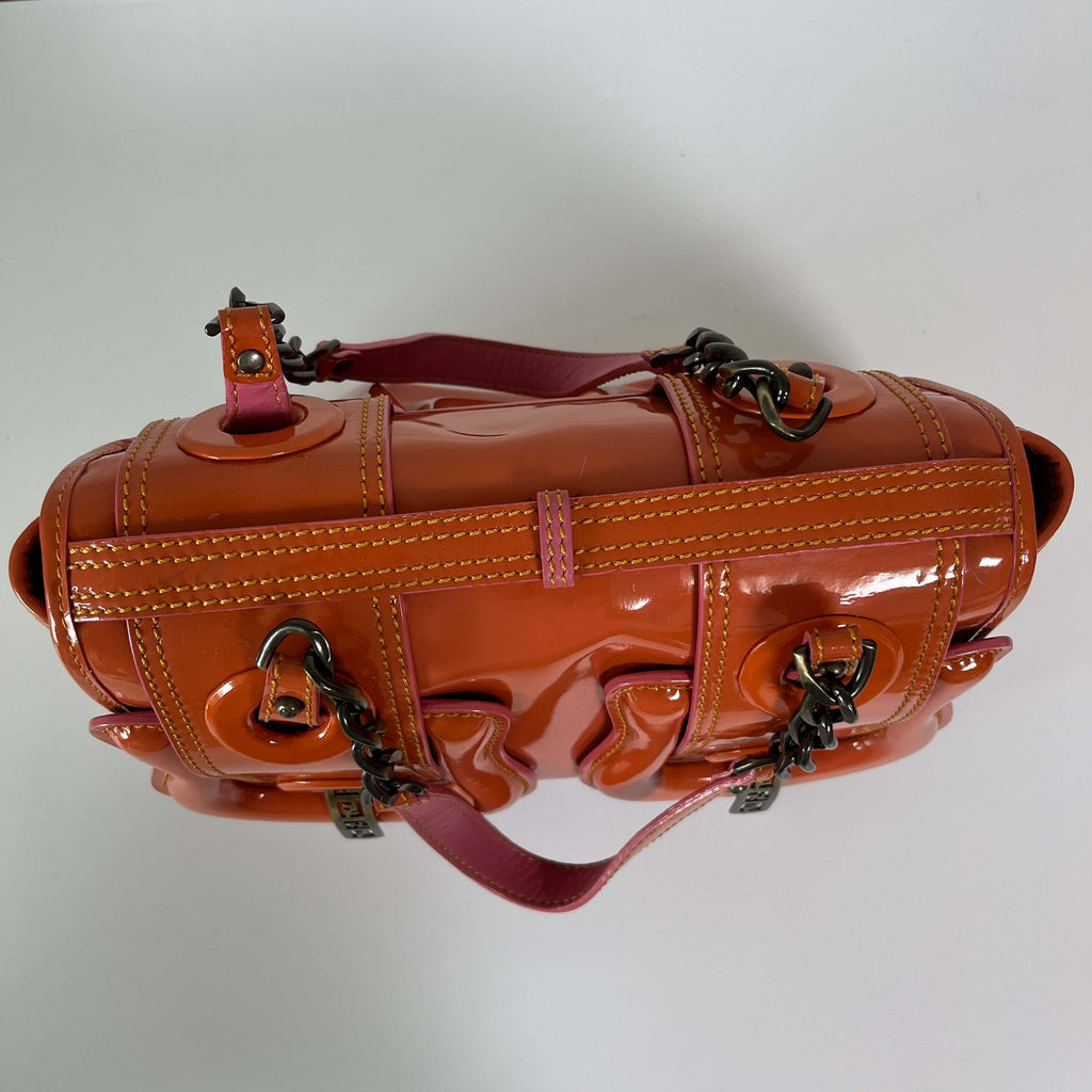 Authentic Fendi B. Bag Patent Leather Medium