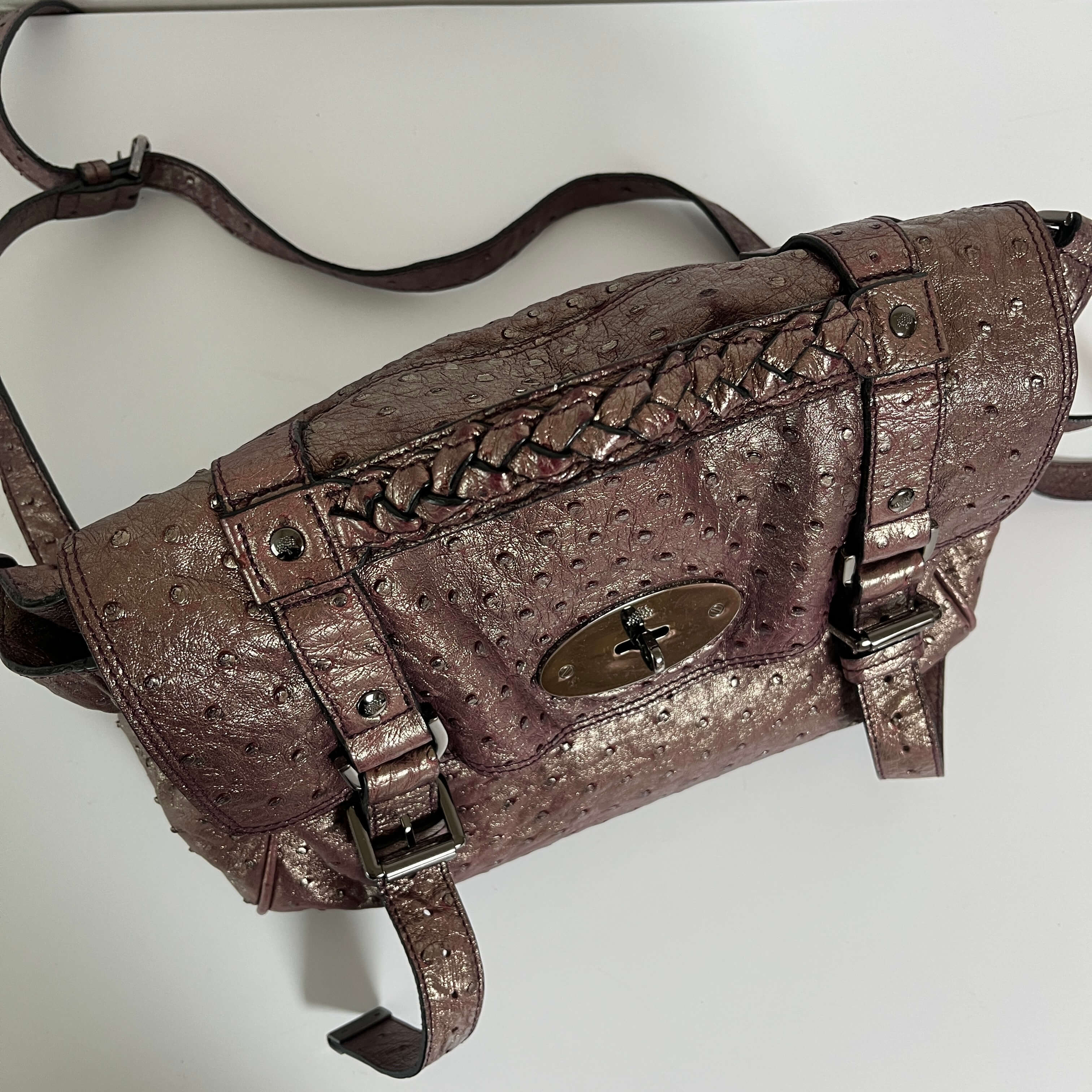 Authentic Mulberry Alexsa Bag Leather Midium