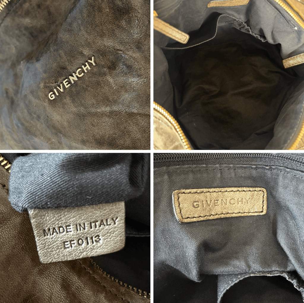 Authentic Givenchy Pandora Large Dark Brown Leather Shoulder Bag