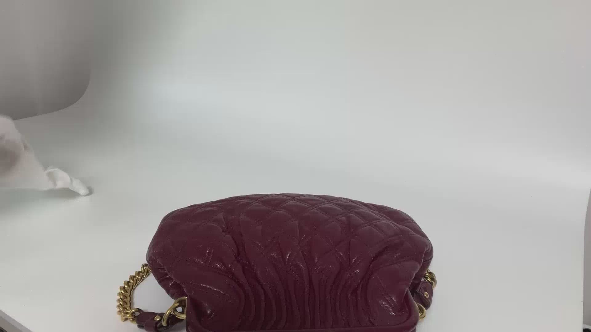 Authentic Marc Jacobs Stam Bag Quilted Leather Chain Samll